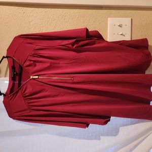 1X Red Blouse